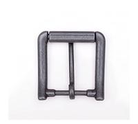 HCPGBGLBTF 2 piezas de cinturones de rodillos sólidos de calidad negra antiguos for hebilla Hebilla de mesa