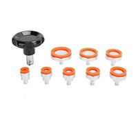 HCPGBGLBTF 9pcs Tipo de succión Reloj de goma suave Back Funda trasera Removedor de abridor + 8pcs Watch Abreer Dies Kit Herramienta de reparación de relojes for relojero Herramientas para la reparaci