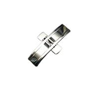 HCPGBGLBTF Accesorios de reloj Metal Doble Empuje de implementación Hebilla de acero inoxidable Cinta de hebilla de mariposa sin fisuras Compatible for Longines L4 L2 Hebilla de mesa(5x25mm)