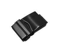 HCPGBGLBTF Acero inoxidable Sólido Botón Doble Doble Cierre plegable Despliegue Correa de hebilla Hebilla de mesa(PVD Black 18mm)