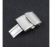 HCPGBGLBTF Acero inoxidable Sólido Doble Push Button Doble Reloj Hebilla Despliegue Buck Wheble Hebilla 22mm 20mm 18mm Hebilla de mesa(24mm)