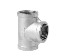 HCPGBGLBTF Adaptador de Acero Inoxidable SS 304 de 1/8", 1/4", 3/8", 1/2", 3/4", 1", 1-1/4", 1-1/2", Rosca Hembra BSP, conexión for tubería de Agua, te de 3 vías, Igual Codo roscado(DN20)