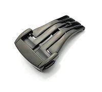 HCPGBGLBTF Bandas de reloj de acero inoxidable Hebilla compatible for OMG Watch Strap Butterfly Cierre de mariposa Uso en cuero Goma Reloj de reloj 14mm 16mm 18mm 20mm negro Hebilla de mesa(Black Depl