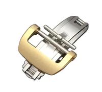 HCPGBGLBTF Cierre de hebilla de reloj de 20 mm de acero inoxidable for RM35 Ver correas, ver partes. Hebilla de mesa(Gold plus steel)