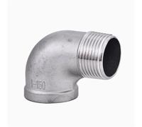 HCPGBGLBTF Codo BSP de 1/4", 3/8", 1/2", 3/4", 1" y 1-1/4" en ángulo de 45/90 grados, rosca M+H de acero inoxidable 304, DN8, DN15, DN20 y DN25 Codo roscado(E,OTHER_1-1/2")