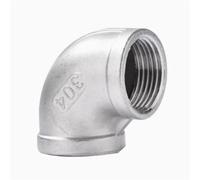HCPGBGLBTF Codo BSP de 1/4", 3/8", 1/2", 3/4", 1" y 1-1/4" en ángulo de 45/90 grados, rosca M+H de acero inoxidable 304, DN8, DN15, DN20 y DN25 Codo roscado(A,OTHER_2")