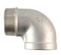 HCPGBGLBTF Codo de calle de 90 grados for rosca hembra NPT x rosca macho NPT, accesorio de tubería fundida de acero inoxidable 304 Codo roscado(2 Inch)