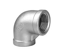 HCPGBGLBTF Conector de codo hembra de 90 grados BSP NPT de 1/8", 1/4", 3/8", 1/2", 3/4", 1", 2", 3", 4" (acero inoxidable 201, 304 y 316) Codo roscado(BSPT SS201,F-F_3")