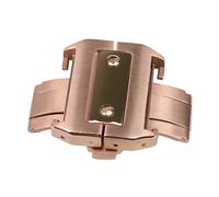 HCPGBGLBTF Correa de hebilla de mariposa 18 mm 21mm, reloj de acero inoxidable 316L Accesorio accesorio for Santos Hebilla de mesa(Rose gold color 21mm)