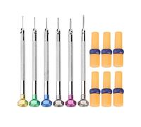 HCPGBGLBTF Destornilladores de 6pcs for 6 cabezas de cortador de repuesto. Cabeza ranurada/kit de destornillador de cabeza de cruce. Herramientas para la reparación de relojes