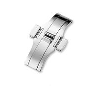 HCPGBGLBTF Hebilla de acero inoxidable Doble Push Push Butterfly Botón Multi-Reloj accesorio Hebilla Hebilla de mesa(6x22mm)