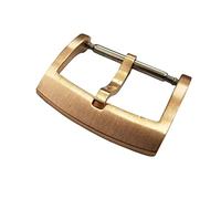 HCPGBGLBTF Hebilla de lengüeta de bronce maciza completamente cepillada 18 20 22 mm 2.0 for barra de resorte compatible for L6002m Rematar partes Hebilla de mesa(18 mm)