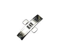 HCPGBGLBTF L4 l2 Correa de hebilla de mariposa sin fisuras de acero inoxidable Correa de doble implementación de implementación de implementación Metal Accesorios compatibles for Longines Hebilla de m
