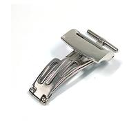 HCPGBGLBTF Muñeca de mariposa de acero inoxidable de 18 mm accesorio accesorio elegante sólido sin fisuras de cierre plegable adecuado Hebilla de mesa