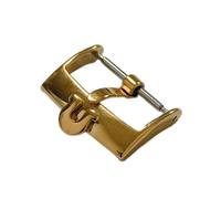 HCPGBGLBTF Reloj Accesorios Correa Correa Reloj Hombre Pin de seguro Hebilla Hebilla de acero inoxidable Hebilla de mesa(Gold 16mm)