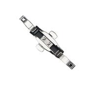 HCPGBGLBTF Reloj duradero accesorio accesorio de metal acero inoxidable doble prensa reloj botón pulsador pliegue cierre hebilla de mariposa sin fisuras Hebilla de mesa(6x21mm)