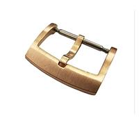 HCPGBGLBTF Reloj partes de la lengüeta de bronce sólido Cierre de la barra de la cinta completamente tirada Hebilla de mesa(18 mm)