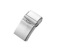 HCPGBGLBTF Reloj Partes Metal Pulsera Acero inoxidable Hebilla cepillada Sólido 18 mm 20 mm Adecuado compatible for relojes de 62mas Hebilla de mesa(18 mm 1 pcs)