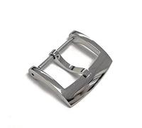 HCPGBGLBTF Reloj Piezas de acero inoxidable Hebilla Cinturón Hebilla Lengua Hebilla pulida 18 mm 20 mm 2.0 for barra de resorte Hebilla de mesa(18mm Glossy)