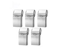 HCPGBGLBTF Reloj Pulsera Metal Pulsera Acero Inoxidable Hebilla Cepillada Sólido 18mm 20mm Watch Fit For62mas Hebilla de mesa(20 mm 5 pcs)