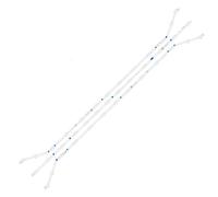 HCPGBGLBTF Tira de retroiluminación LED 13 lámparas for televisor for Samsung 40" UE40H6203AW UE40H6203AK D3GE-400SMB-R3 D3GE-400SMA-R2 LM41-00001V retroiluminación led de televisión(30 pcs For 10 TV)