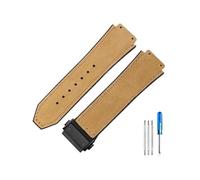 HCPHCVEVVK Accesorios especiales de interfaz convexa aptos for Yuki Leather Big Bang Durable Frosting Watch Band(Brown-Black-Z2)