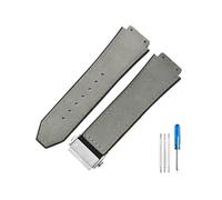 HCPHCVEVVK Accesorios especiales de interfaz convexa aptos for Yuki Leather Big Bang Durable Frosting Watch Band(Gray-Steel-Z2)