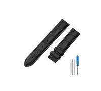 HCPHCVEVVK Correa de cuero for reloj Tissot 1853 Le Locle T41 T00407b, accesorios for Starfish Junya T461, hombres y mujeres(Black-No buckle,18mm)