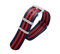 HCPHCVEVVK Correa de nailon de primera calidad, 20 mm, 22 mm, universal, deportiva, militar, for cinturón de seguridad, pulsera apta for Seiko, apta for Rolex, apta for accesorios de reloj Omega(Darkb