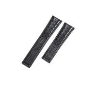 HCPHCVEVVK Correa de reloj cómoda de cuero, correa de reloj for hombre F1, compatible con Monaco, compatible con aceite del Golfo, accesorios transpirables de 22mm(BlackBlack-No buckle)