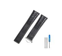 HCPHCVEVVK Correa de reloj cómoda de cuero, correa de reloj for hombre F1, compatible con Monaco, compatible con aceite del Golfo, accesorios transpirables de 22mm(Black black-Steel-Z5)