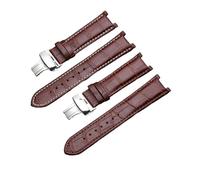 HCPHCVEVVK Correa de reloj de cuero apta for Gucci Guess Notch correa de reloj 20 * 11mm 22 * 13mm hombres mujeres(Brownbrown-No buckle,20x11mm)