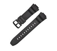 HCPHCVEVVK Correa de silicona for reloj Casio MCW-100H/W-S220 H/Hdds100, interfaz convexa, suave, multicolor, deportiva, de resina(Black-Black-K5)