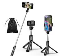 HCTian Palo Selfie Tripode, 4 En 1 Selfie Stick,Soporte De TríPode Estable Extensible Y PortáTil con Control Remoto InaláMbrico Desmontable Compatible con iPhone,Gopro,CáMara,Movil/Xiaomi