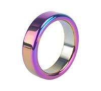 HCUDFN Anillos de pene de metal arcoíris sexys, anillos for el pene, anillo for el pene, bola masculina, juguetes sexuales eróticos for hombres y parejas.(Ringdurchmesser 41mm)