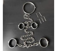 HCUDFN Cadenas de acero for bondage SM, ataduras, esposas, tobilleras, collar, juguetes sexuales de acero inoxidable for mujeres y parejas.(Male)