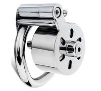 HCUDFN Cinturón de castidad de acero inoxidable SM, jaula de castidad, cinturón de castidad, juguete sexual de bondage for hombres(55MM)