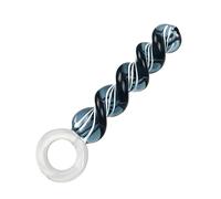 HCUDFN Consolador de vidrio SM, tapón anal de cristal con anilla de tiro, juguetes anales, consolador de vidrio con forma roscada, expansor de ano, consolador anal, juguetes sexuales for mujeres y hom