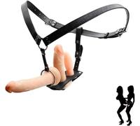 HCUDFN Consoladores con correa SM consolador doble - arnés de juguete sexual - juguete sexual con 3 consoladores de silicona juguete sexual for hombres mujeres parejas