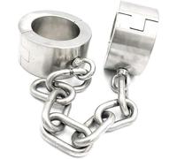 HCUDFN Esposas de tobillo de acero inoxidable SM - 6 cm de altura - Esposas de tobillo - Tobilleras - Juguetes sexuales - 6,5 kg - Juguetes sexuales for mujeres y parejas(Male)