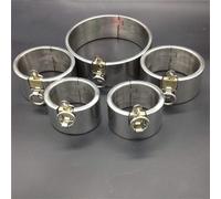 HCUDFN Juego de 5 esposas de metal for tobillos y manos, de 5 cm de alto, de acero inoxidable, for ataduras de piernas, juguetes sexuales for mujeres y parejas.(Female)