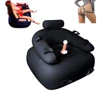 HCUDFN Sofá sexual inflable BDSM con consolador, sillón sexual, juguetes sexuales for mujeres y parejas.(Black Schwarz,B)
