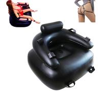 HCUDFN Sofá sexual inflable BDSM con consolador, sillón sexual, juguetes sexuales for mujeres y parejas.(Black Schwarz,A)