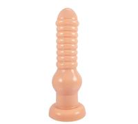 HCUDFN Tapón anal gigante de 24 cm con ventosa, consolador anal XXL, dilatador anal extragrande, juguete sexual for hombres y mujeres.(Fleischfarbe)