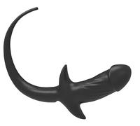 HCUDFN Tapón anal SM con cola de perro, juego de rol, 10 modos de vibración, masajeador anal, consolador, juguetes sexuales for hombres, mujeres y parejas.(B)