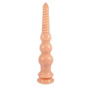 HCUDFN Tapón anal superlargo de 31,5 cm, consolador anal grande con ventosa, juguete sexual for hombres y mujeres.(Hautfarbe)