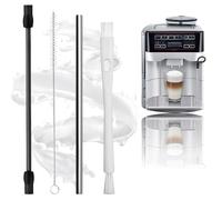Hcunbsu Manguera de leche compatible con Siemens EQ6, manguera de leche de acero inoxidable, cafetera automática de leche y cepillo de limpieza (4 unidades) compatible con cafeteras automáticas Bosch