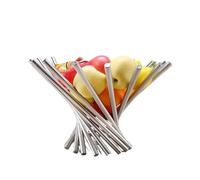 Hcusvcop Fruteros de encimera, Frutero, cesta creativa de acero inoxidable, accesorios sencillos for el hogar y la sala de estar de estilo europeo, flor