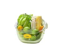 Hcusvcop Fruteros de encimera, Plato for frutas, lavabo for lavar verduras, cesta de escurrido, bonito, utensilio for arroz en el salón, filtro de almacenamiento