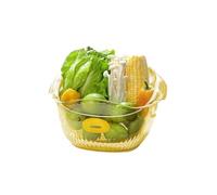 Hcusvcop Fruteros de encimera, Plato for frutas, lavabo for lavar verduras, cesta de escurrido, bonito, utensilio for arroz en el salón, filtro de almacenamiento